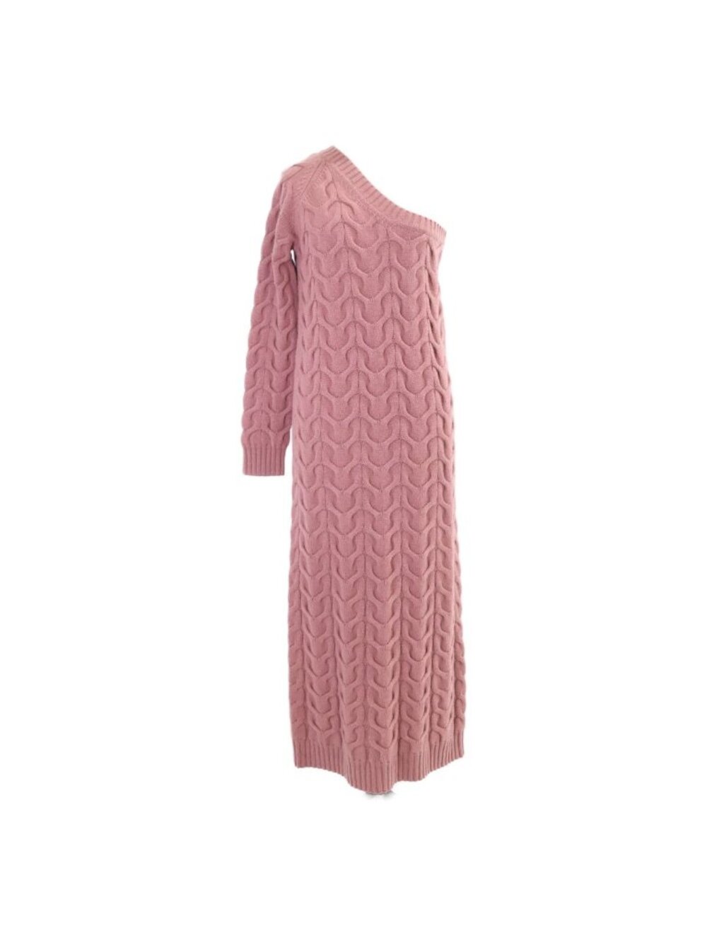 Max Mara Runway Pink Cashmere Blend Knit Dress